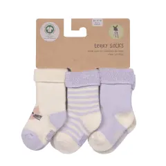 Lässig - Baby Terry Socken (3er-Pack) - Cat