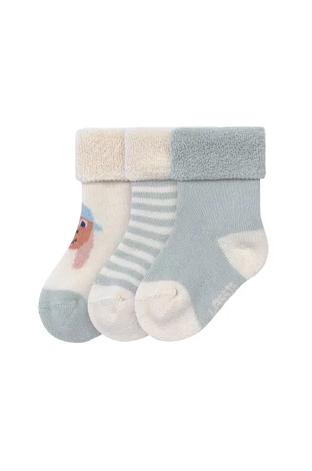 Lässig - Baby Terry Socken (3er-Pack) - Dog