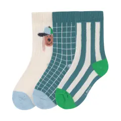 Lässig - Kinder Tennis-Socken (3er-Pack) - Dog