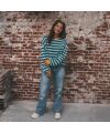 Your Wishes - MOM Stripe Sweater - türkis/blue