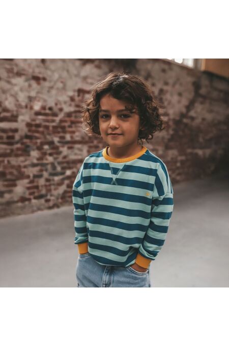 Your Wishes - Kids Stripe Sweater - türkis/blue