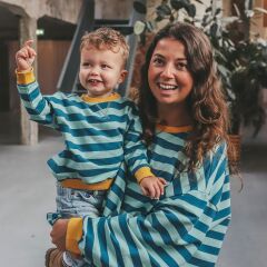 Your Wishes - Kids Stripe Sweater - türkis/blue