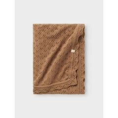 LilAtelier - gestrickte Kuscheldecke - Oxford Tan