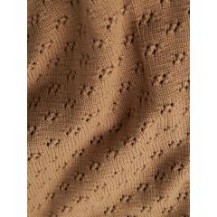 LilAtelier - gestrickte Kuscheldecke - Oxford Tan