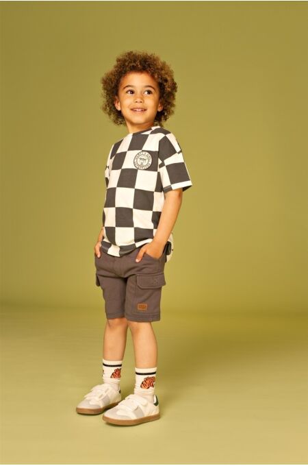 Stains&Stories - Boys Karo T-Shirt - antra