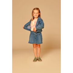 Stains&Stories - Girls Jeans Skort - medium blue