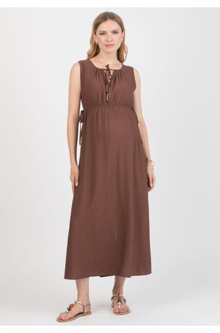 Attesa - Stillkleid Deva - chocolate