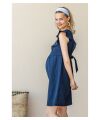 Balloon - Musselin Stillkleid - navy