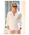 Balloon - Stillbluse Musselin 3/4 Arm - Ecru