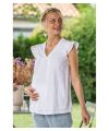 Balloon - Bluse - white flower