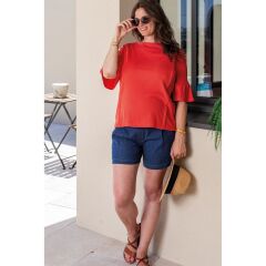 Balloon - Short Blue Jean - denim blue