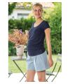 Balloon - Nelly Short stripe - blue denim stripe