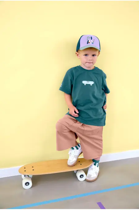 Lässig - T-Shirt Jersey GOTS Skateboard teal green