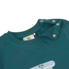Lässig - T-Shirt Jersey GOTS Skateboard teal green
