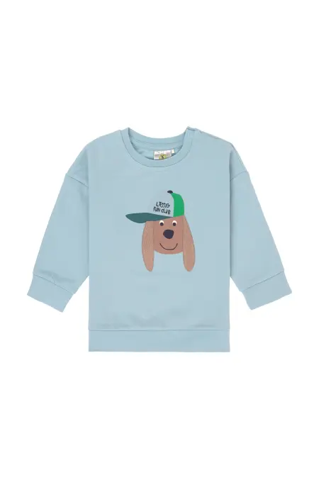 Lässig - Kids Sweater GOTS Dog pale blue