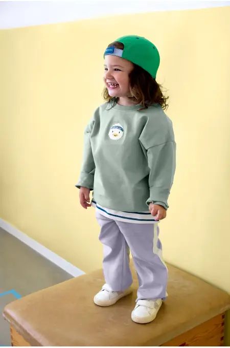 Lässig - Kids Sweater  Duck granite green