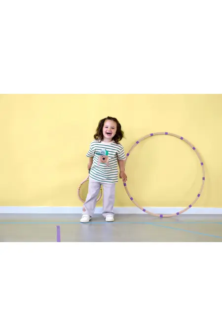 Lässig - Bell-Bottom Pants Ribbed GOTS pastel lilac