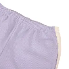 Lässig - Bell-Bottom Pants Ribbed GOTS pastel lilac