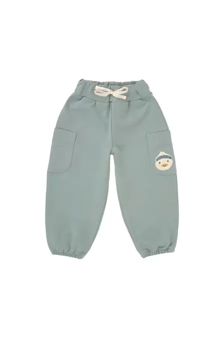 Lässig - Sweatpants GOTS granite green