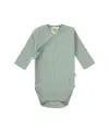 Lässig - Long Sleeve Body Ribbed GOTS granite green