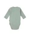 Lässig - Long Sleeve Body Ribbed GOTS granite green