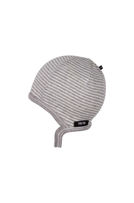 Pure Pure - Erstlingsmütze BW - grey-white