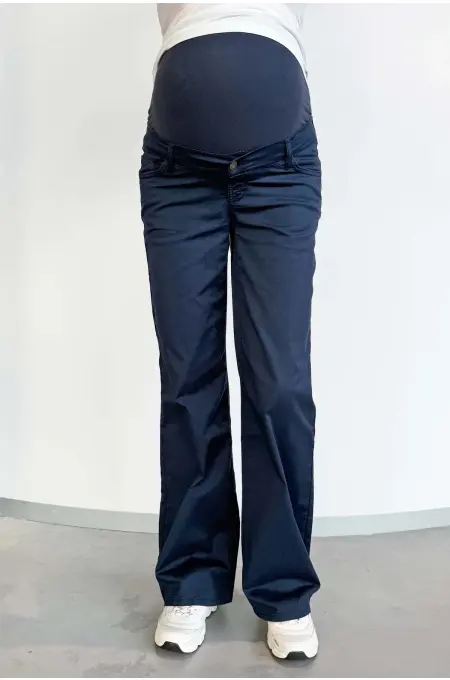 Love2Wait - Wide Leg Julia Cotton - Navy