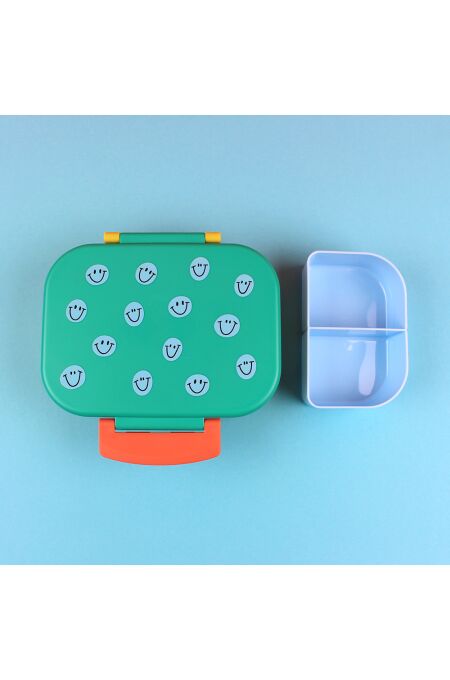 Ava & Yves - Lunchbox Smile - grün-ocker-hellblau