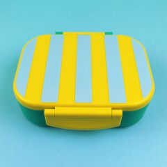 Ava & Yves - Lunchbox Stripes - gelb-hellblau-grün