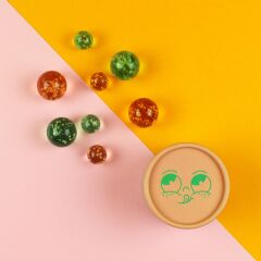 Ava & Yves - Magische Murmeln - rosa/mint - Glow in...