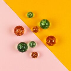 Ava & Yves - Magische Murmeln - rosa/mint - Glow in the Dark