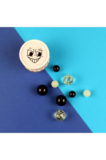 Ava & Yves - Magische Murmeln - schwarz/weiß - Glow in the Dark