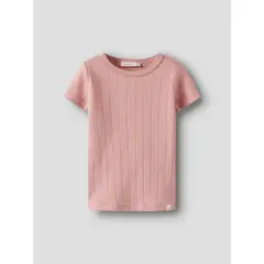 LilAtelier - Kurzarm-Shirt mit Rüschen - misty rose