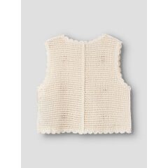 LilAtelier - Strickjacke mit Blumen - Coconut Milk