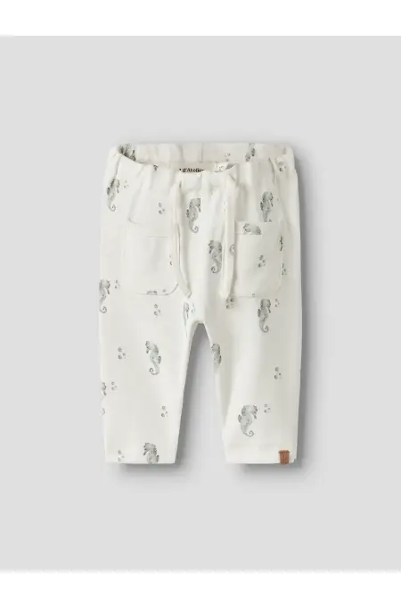 LilAtelier - Leggings mit Seepferdchen Print - Coconut Milk