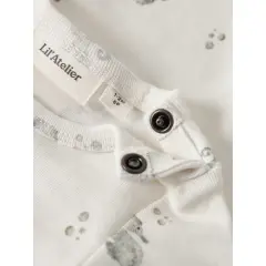 LilAtelier - Halbarm Body mit Seepferdchen Print -...