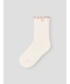 LilAtelier - Socken mit rosa Rüschen - Coconut Milk