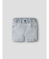 LilAtelier - Kleinkind Jeans Shorts - Light Blue Denim