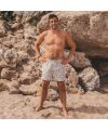 Salted Stories – Pommegranate | Swim Short Men – White Swan