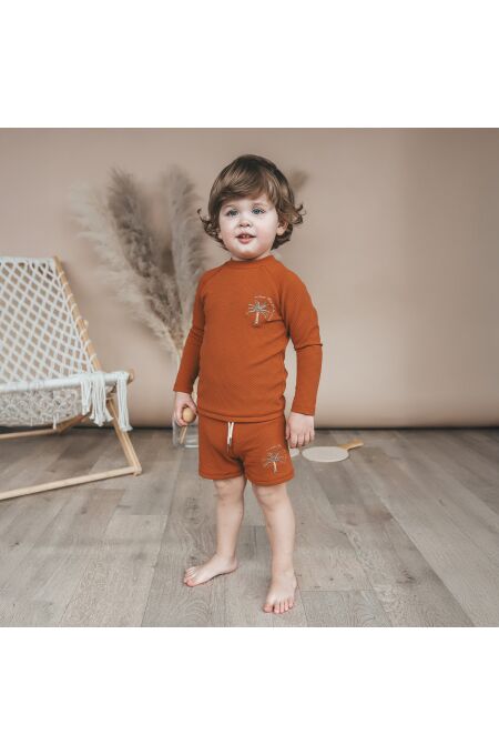 Salted Stories – Solid | Swim Longsleeve – Bombay Brown