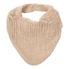 Wooly - MUSLIN BIB -  - SS26 - MELANGE ECRU