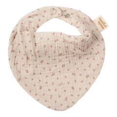 Wooly - MUSLIN BIB - GOTS - SS26 - PINK FLOWERS