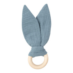 Wooly - MUSLIN EARS WITH WOODEN RING - GOTS - SS26 -...