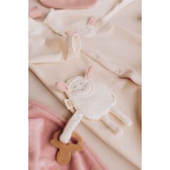 Wooly - CRINKLE SHEEP WITH WOODEN TEETHER - SS26 - ECRU -...