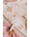 Wooly - CRINKLE SHEEP WITH WOODEN TEETHER - SS26 - ECRU - onesize