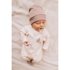 Wooly - BABY BEANIE HAT 2X1 RIB -  - SS26 - PINK SAND