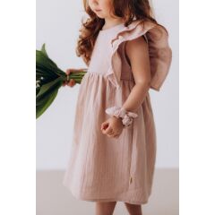 Wooly - MUSLIN DRESS WITH RUFFLES - GOTS - SS26 - LIGHT...