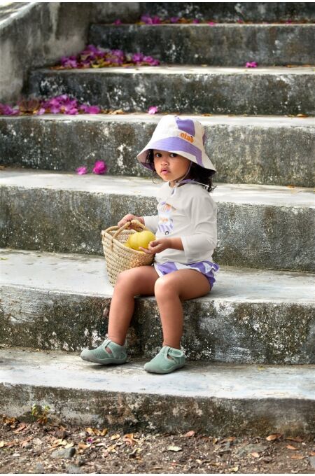 Lässig - Swim Diaper Stripes - purple/sea salt