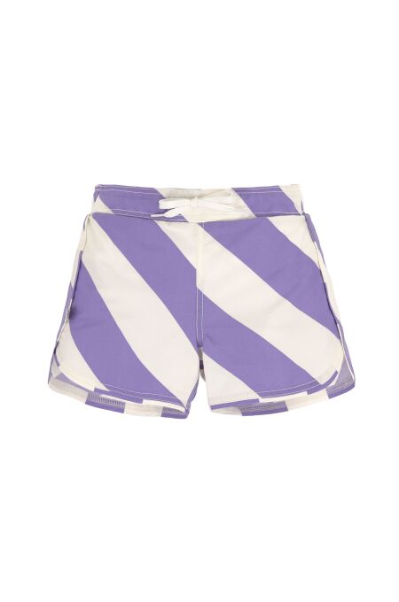 Lässig - Boardie Shorts Kids Stripes - purple/sea