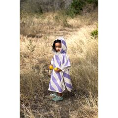 Lässig - Beach Poncho Stripes clay/sea salt